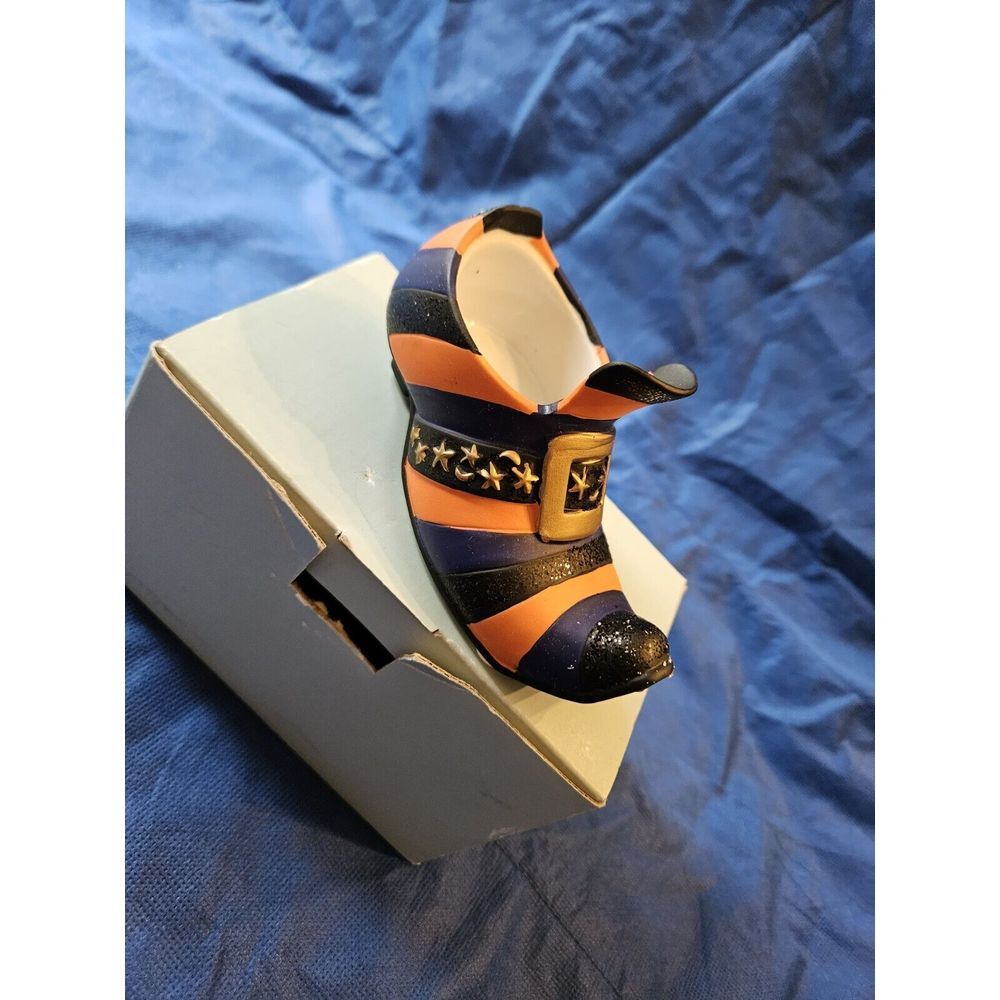 Partylite Witch Shoe P8213 Tea Light Halloween Votive Holder New - Picture 3 of 8